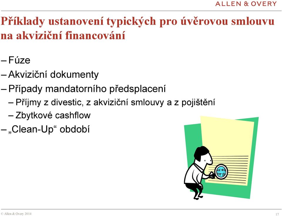 mandatorního předsplacení Příjmy z divestic, z
