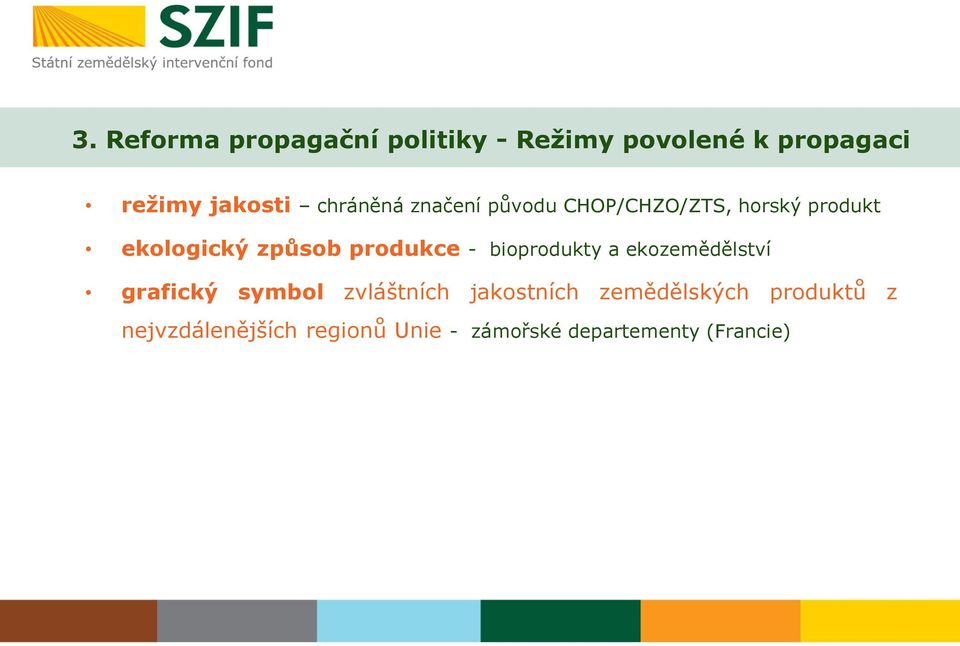 produkce - bioprodukty a ekozemědělství grafický symbol zvláštních jakostních