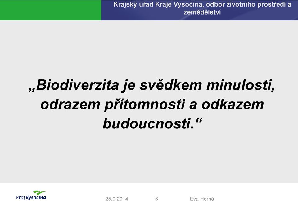 odrazem přítomnosti