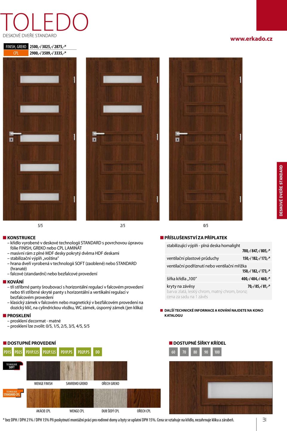 cz 5/5 2/5 0/5 KONSTRUKCE hrana dveří vyrobená v technologii