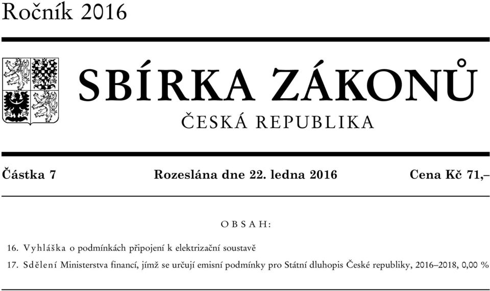 Vyhláška o podmínkách připojení k elektrizační soustavě 17.