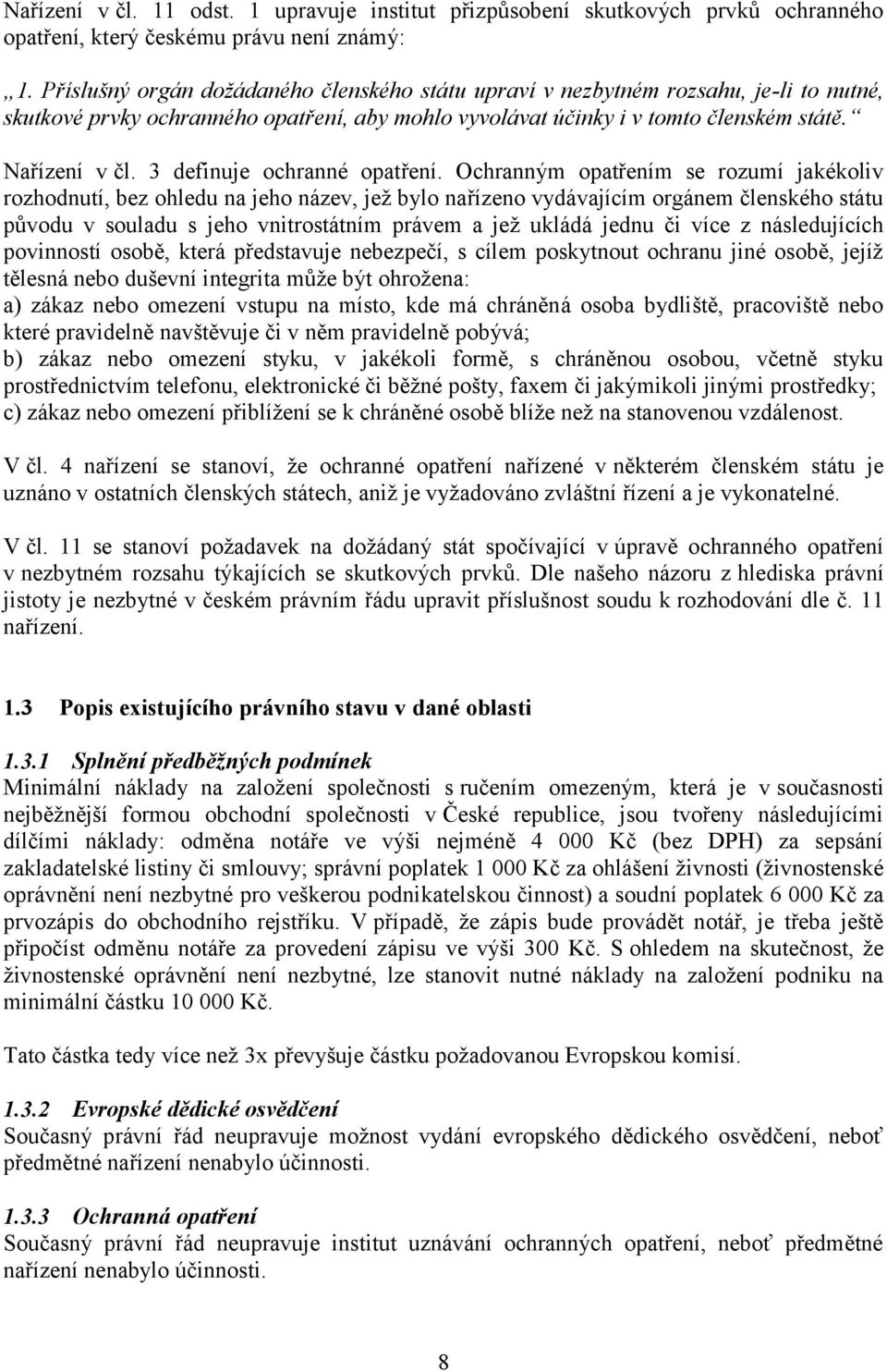 3 definuje ochranné opatření.