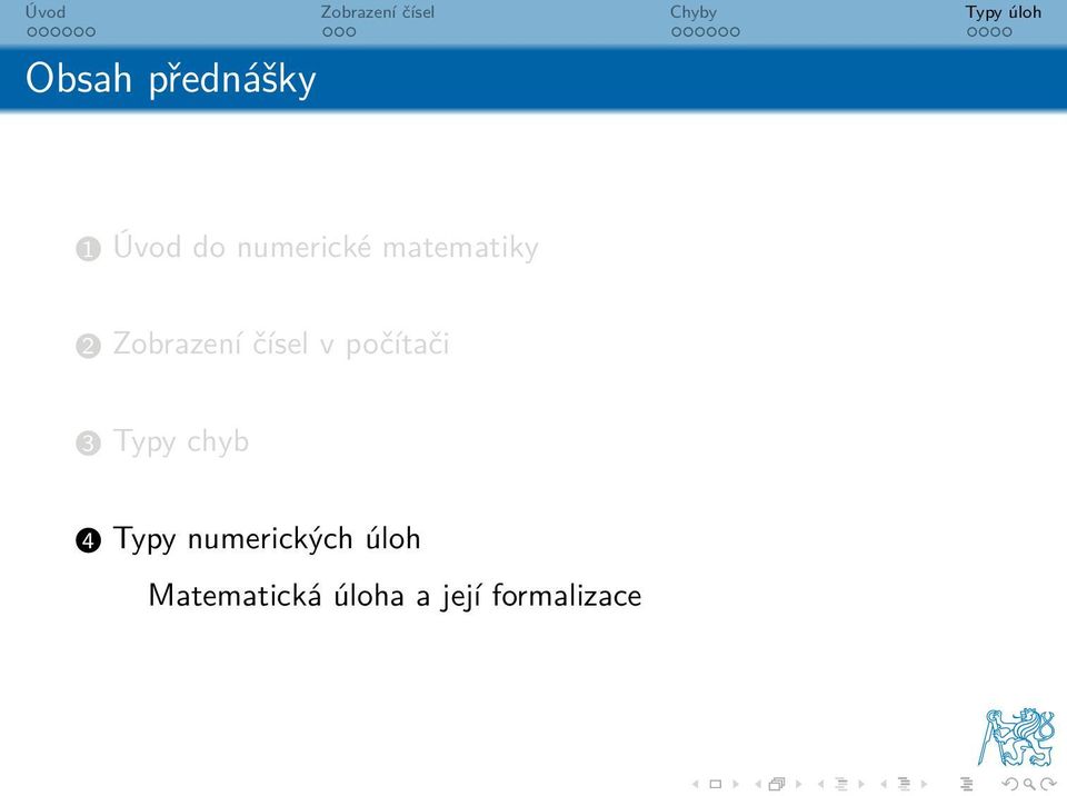 počítači 3 Typy chyb 4 Typy