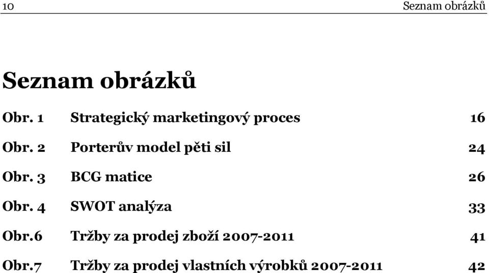 2 Porterův model pěti sil 24 Obr. 3 BCG matice 26 Obr.