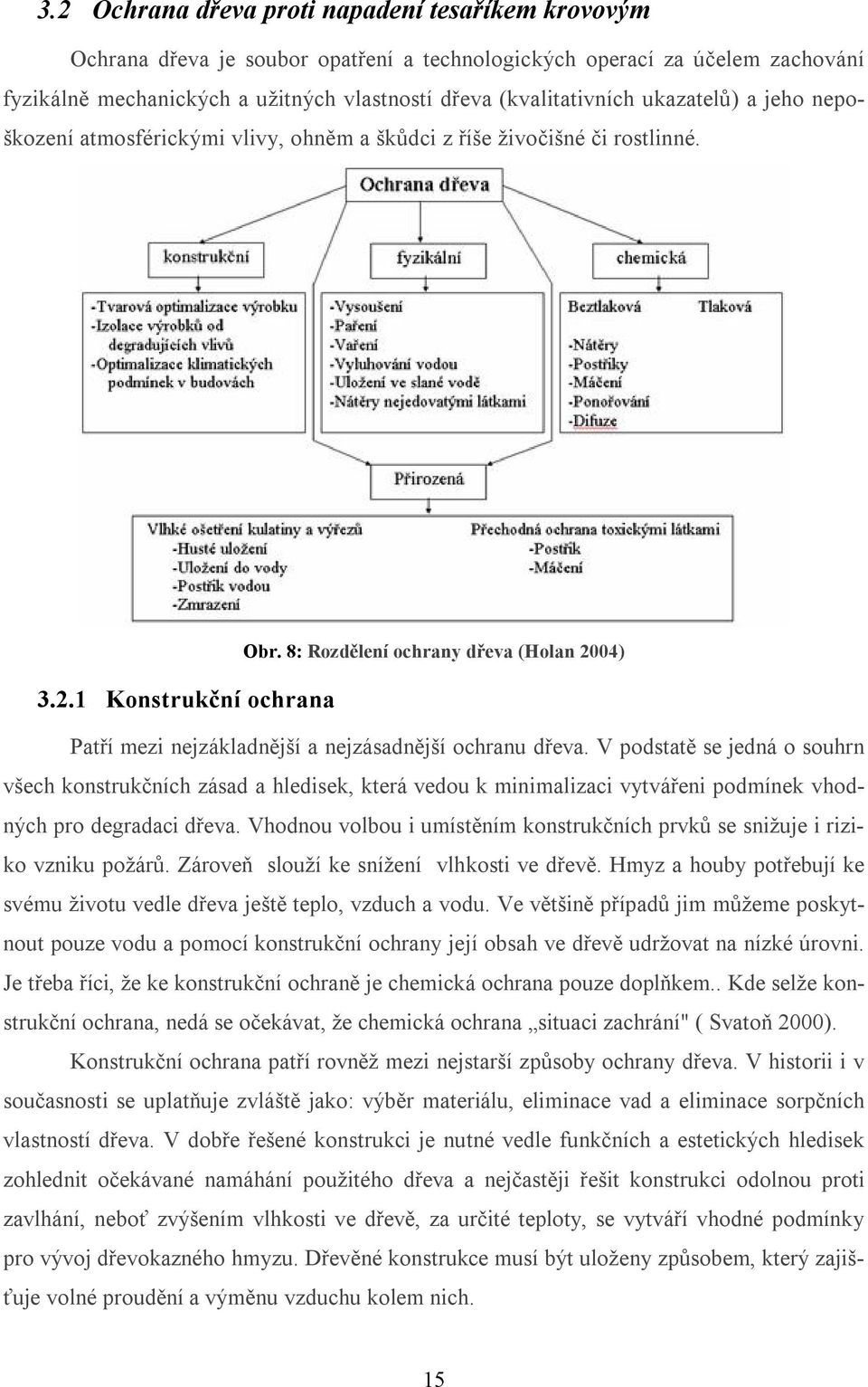 04) 3.2.1 Konstrukční ochrana Patří mezi nejzákladnější a nejzásadnější ochranu dřeva.