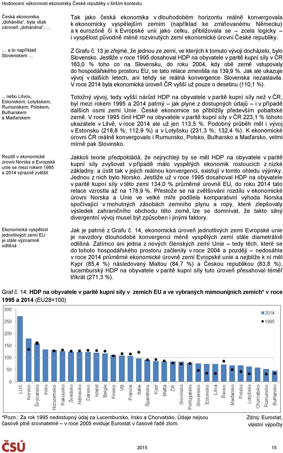 ekonomicky vyspělejším zemím (například ke zmiňovanému Německu) a k eurozóně či k Evropské unii jako celku, přibližovala se zcela logicky i vyspělost původně méně rozvinutých zemí ekonomické úrovni