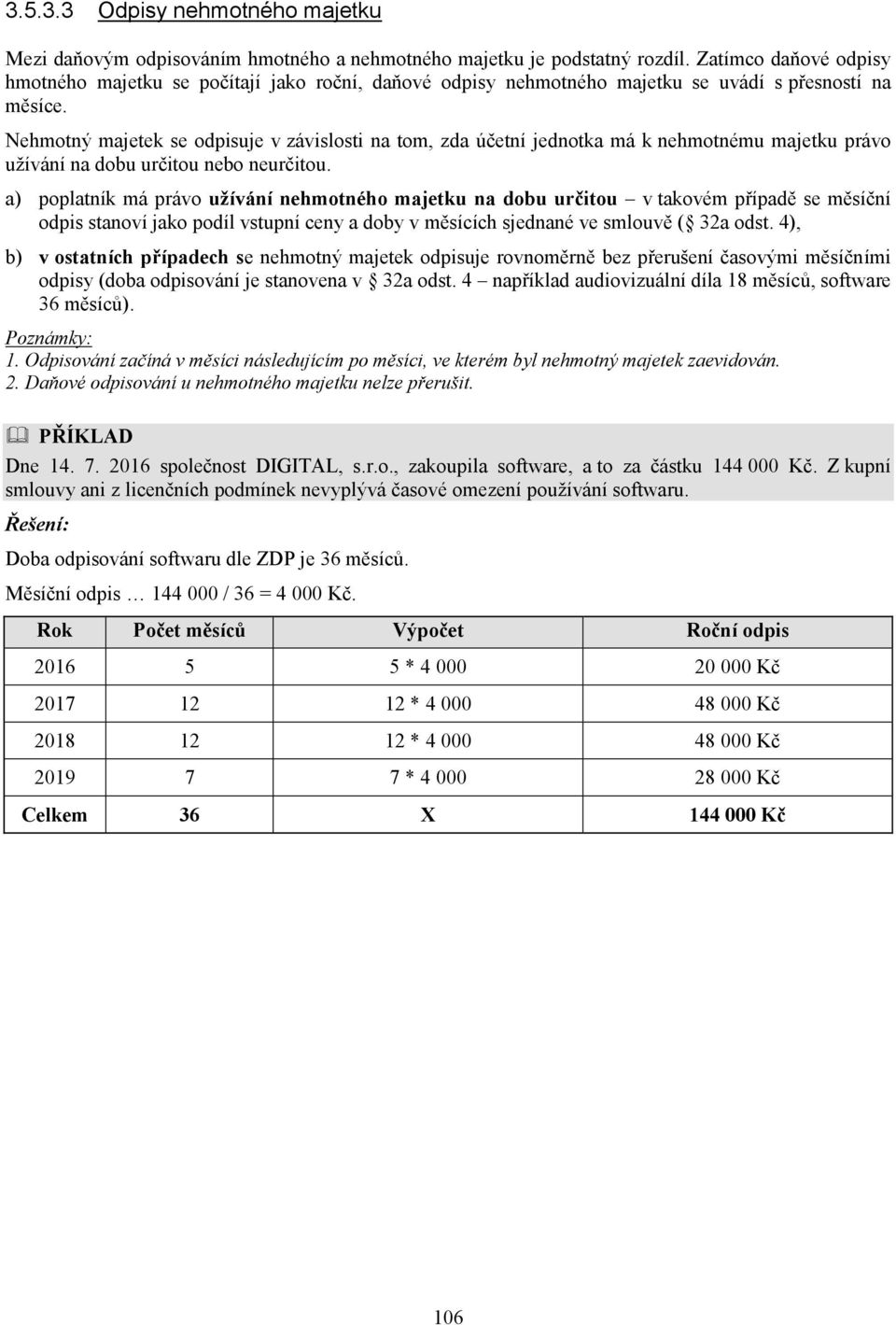 Nehmotný majetek se odpisuje v závislosti na tom, zda účetní jednotka má k nehmotnému majetku právo užívání na dobu určitou nebo neurčitou.