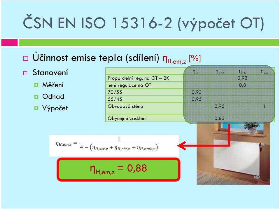 na OT 2K 093 0,93 Měření není regulace na OT 0,8 70/55 0,93 Odhad