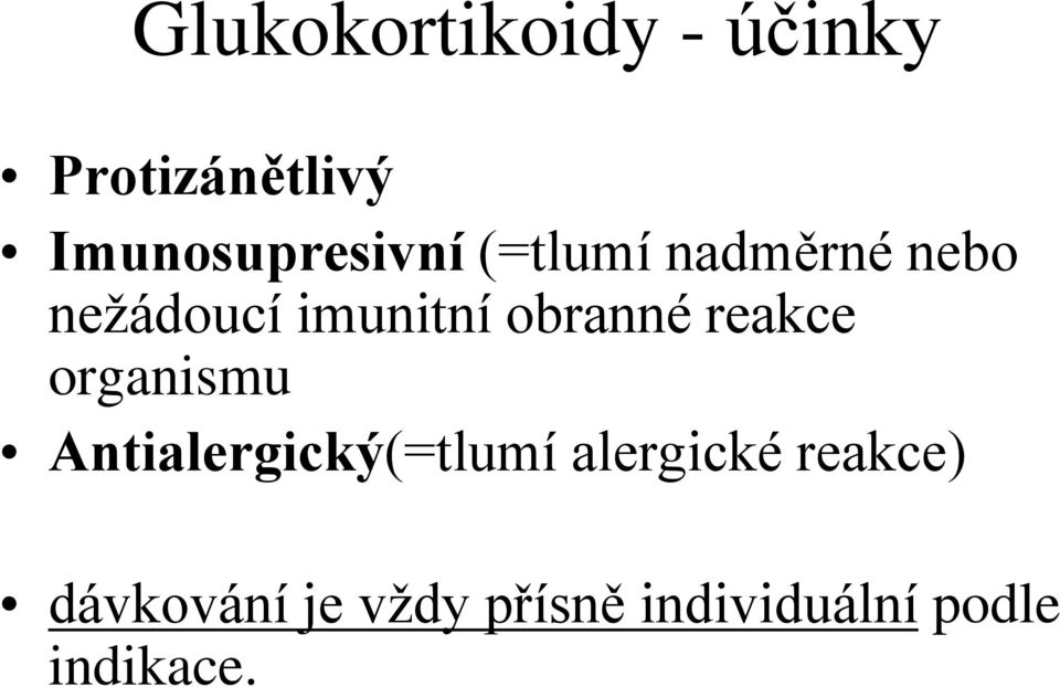 imunitní obranné reakce organismu