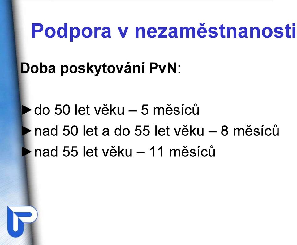 měsíců nad 50 let a do 55 let