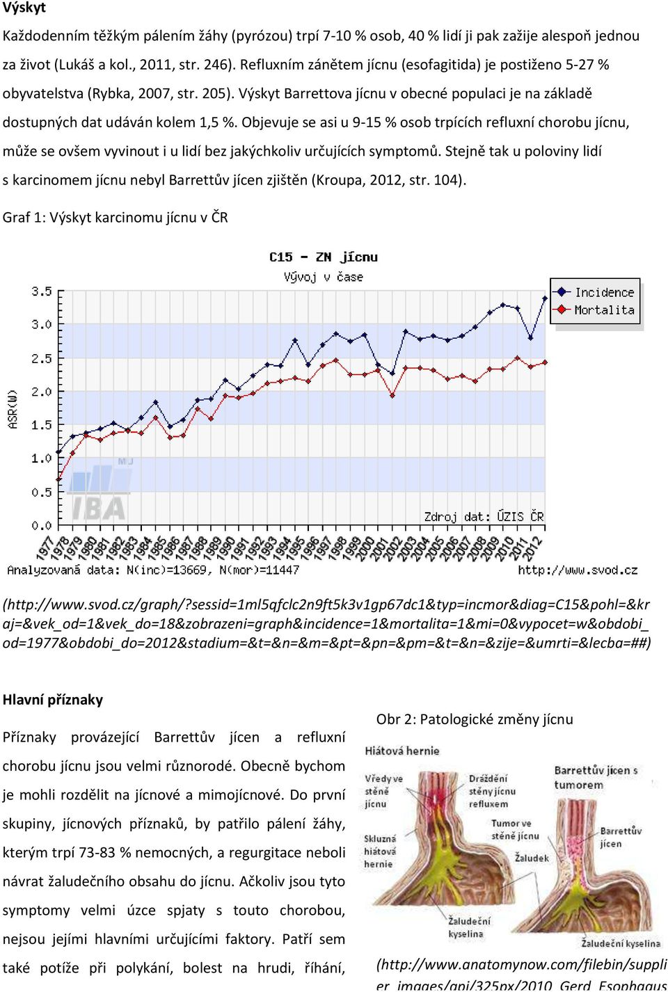Objevuje se asi u 9-15 % osob trpících refluxní chorobu jícnu, může se ovšem vyvinout i u lidí bez jakýchkoliv určujících symptomů.