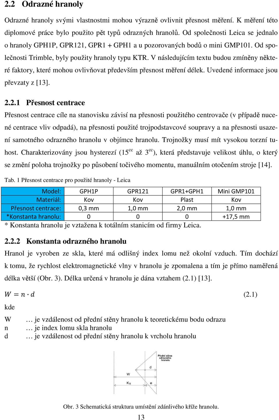 V následujícím textu budou zmíněny některé faktory, které mohou ovlivňovat především přesnost měření délek. Uvedené informace jsou převzaty z [13]. 2.