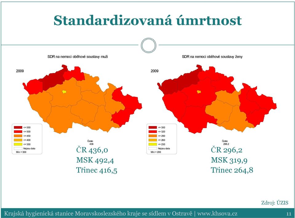 492,4 Třinec 416,5 <= 26 <= 23 Nejsou data Min = 2 Česko 296.