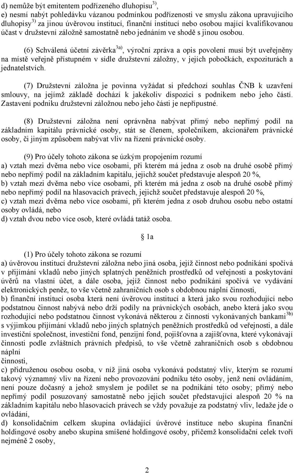 (6) Schválená účetní závěrka 3a), výroční zpráva a opis povolení musí být uveřejněny na místě veřejně přístupném v sídle družstevní záložny, v jejích pobočkách, expoziturách a jednatelstvích.
