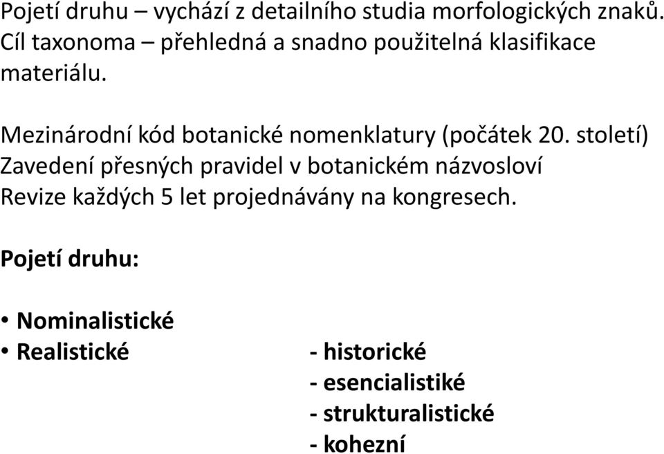 Mezinárodní kód botanické nomenklatury (počátek 20.