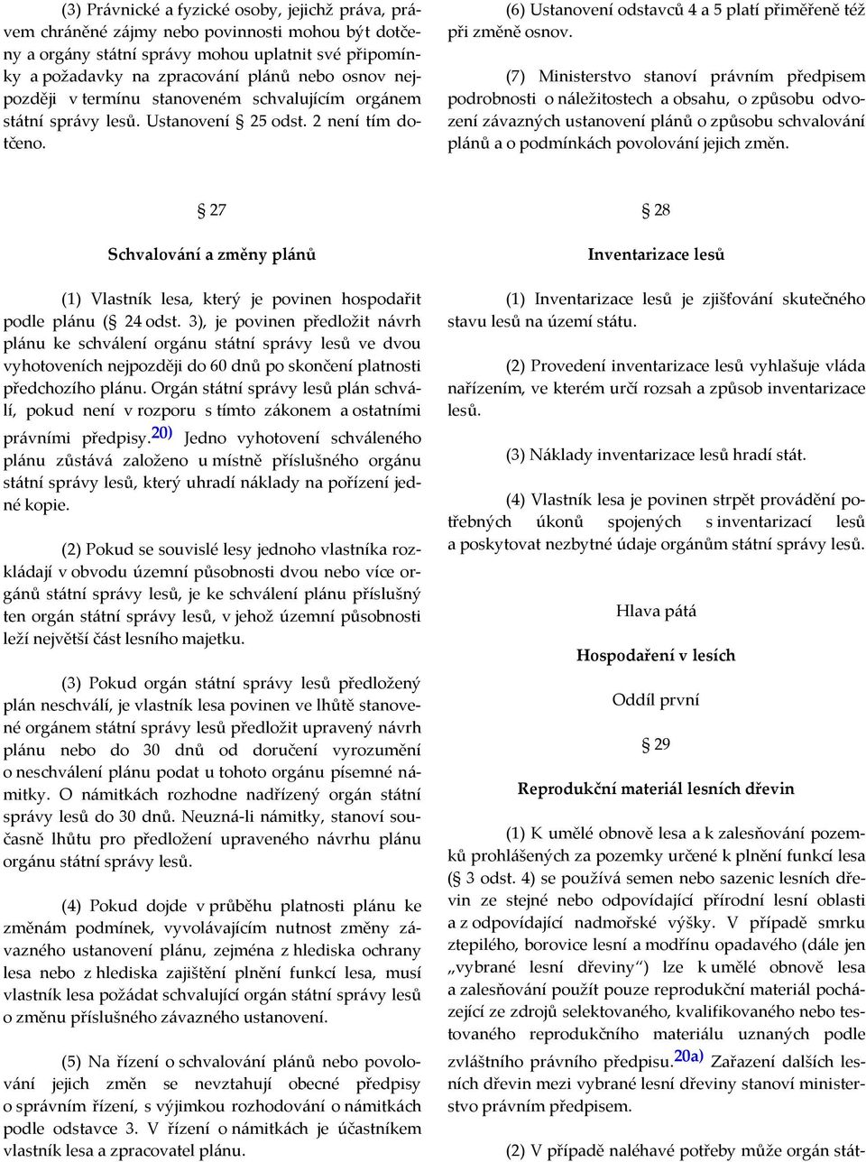 (7) Ministerstvo stanoví právním předpisem podrobnosti o náležitostech a obsahu, o způsobu odvození závazných ustanovení plánů o způsobu schvalování plánů a o podmínkách povolování jejich změn.