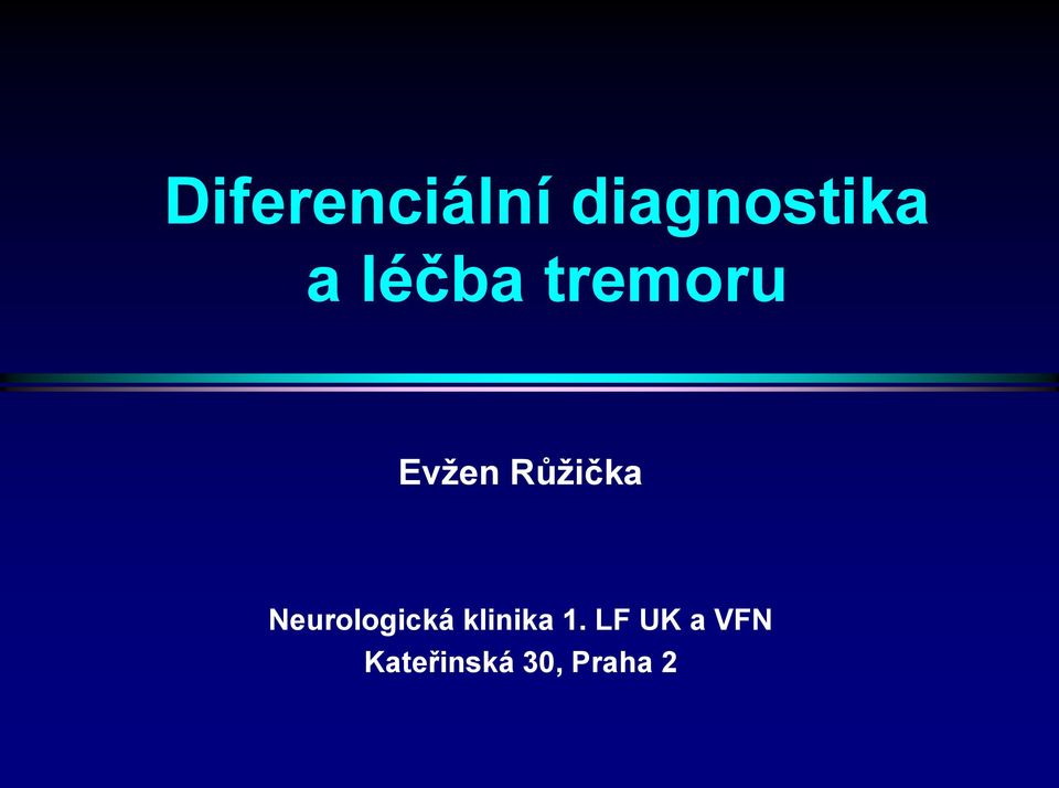 Neurologická klinika 1.