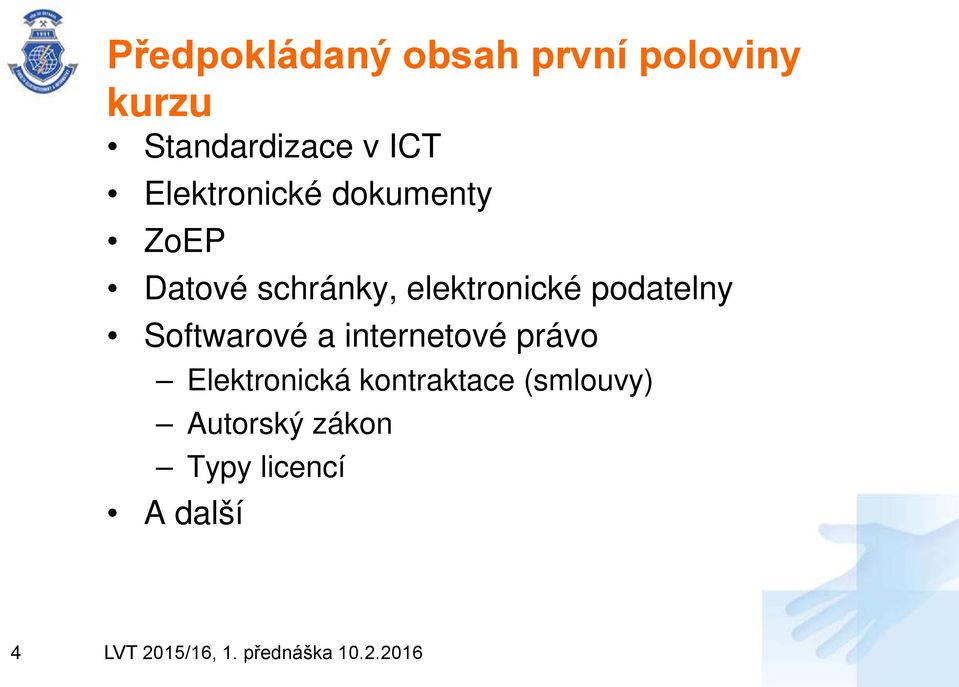 elektronické podatelny Softwarové a internetové právo