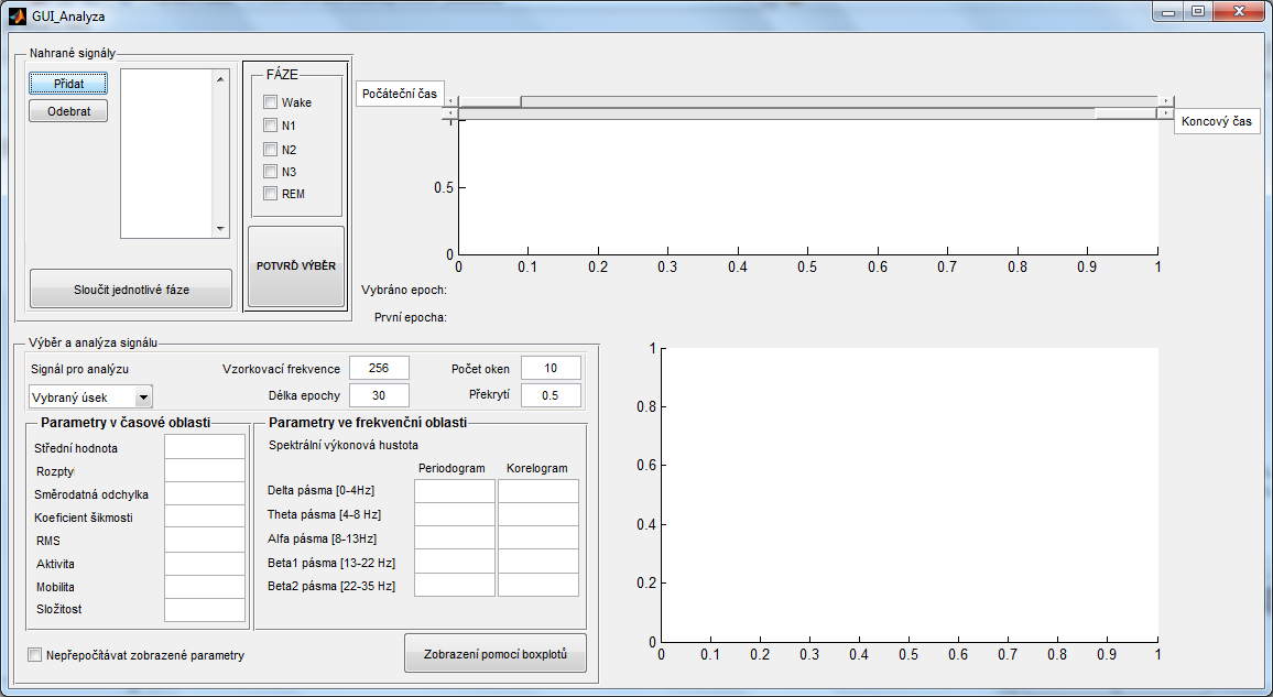 7 Popis programu v prostředí MATLAB V prostředí Matlab R211a byl vytvořen program s grafickým uživatelským rozhraním (angl.