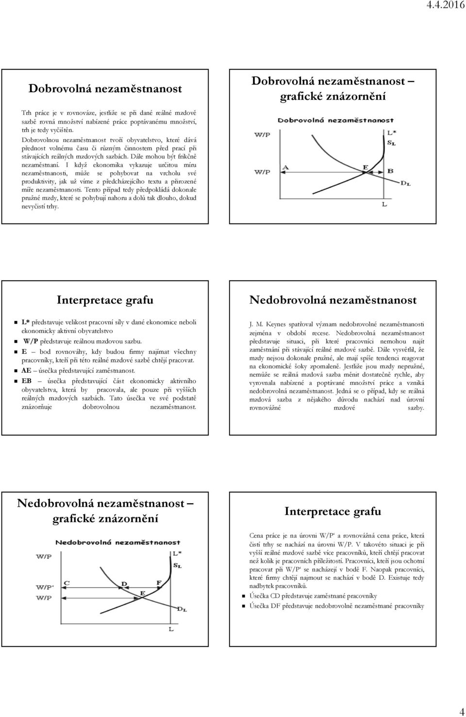 I když ekonomika vykazuje určitou míru nezaměstnanosti, může se pohybovat na vrcholu své produktivity, jak už víme z předcházejícího textu a přirozené míře nezaměstnanosti.