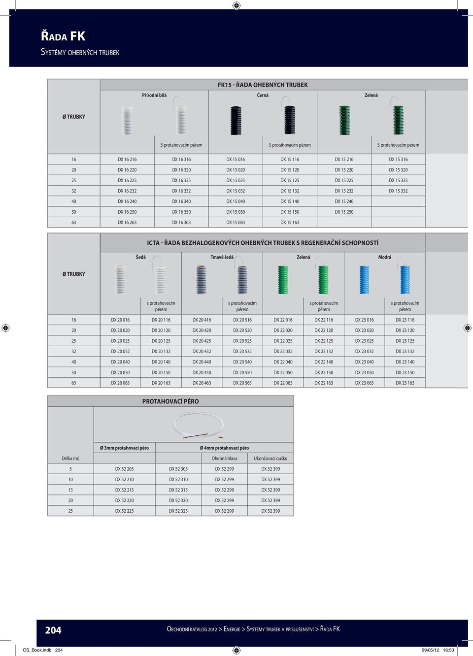 FK15 - ŘADA OHEBNÝCH TRUBEK. Přírodní bílá Černá Zelená 16 DX DX DX DX DX  DX - PDF Free Download