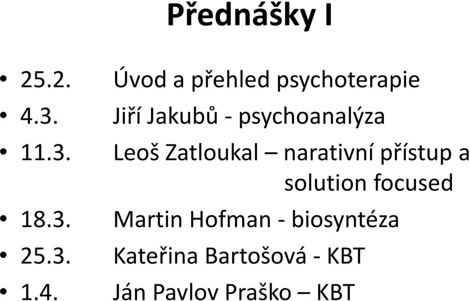 Úvod a přehled psychoterapie Jiří Jakubů - psychoanalýza