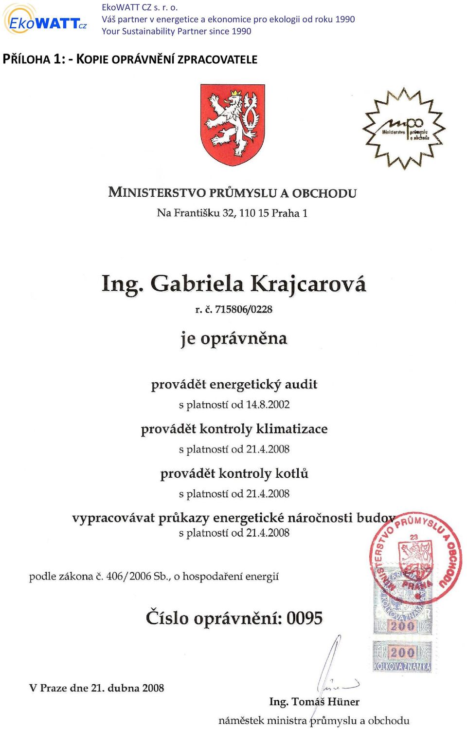 ekologii od roku 1990 Your