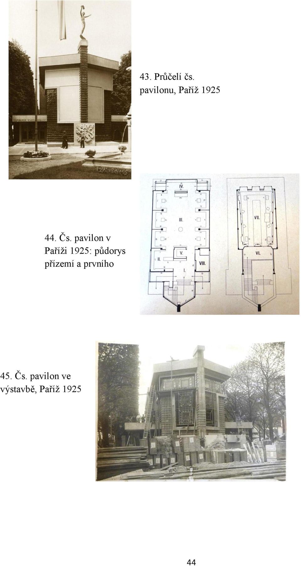 pavilon v Paříži 1925: půdorys