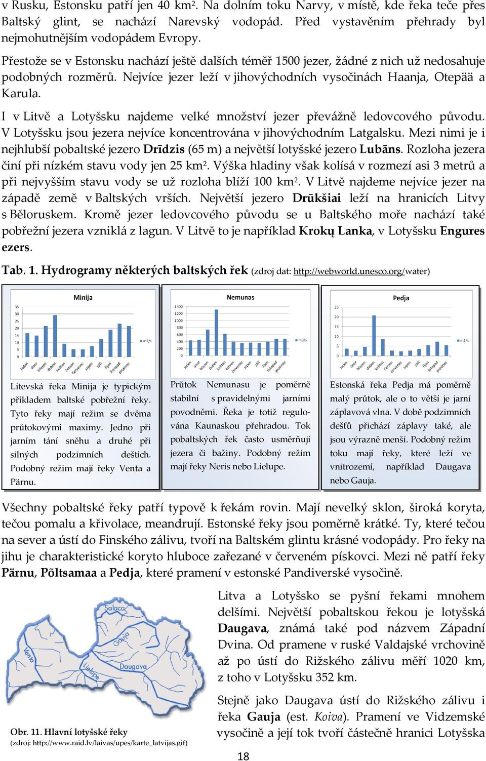 I v Litvě a Lotyšsku najdeme velké množství jezer převážně ledovcového původu. V Lotyšsku jsou jezera nejvíce koncentrována v jihovýchodním Latgalsku.