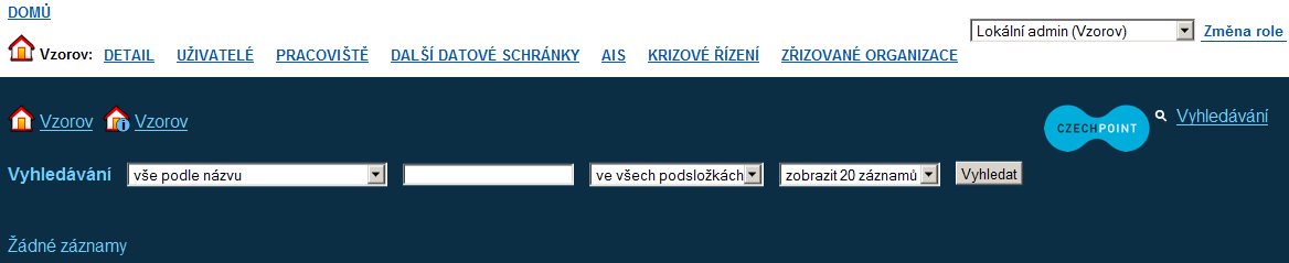 Vyhledejte řádek s daným uživatelem. Agendovou činnostní roli přiřadíte zaškrtnutím políčka ve sloupci se zkratkou dané činnostní role (CR1011 na obrázku).