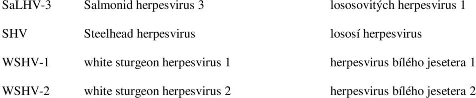 sturgeon herpesvirus 1 herpesvirus bílého jesetera 1
