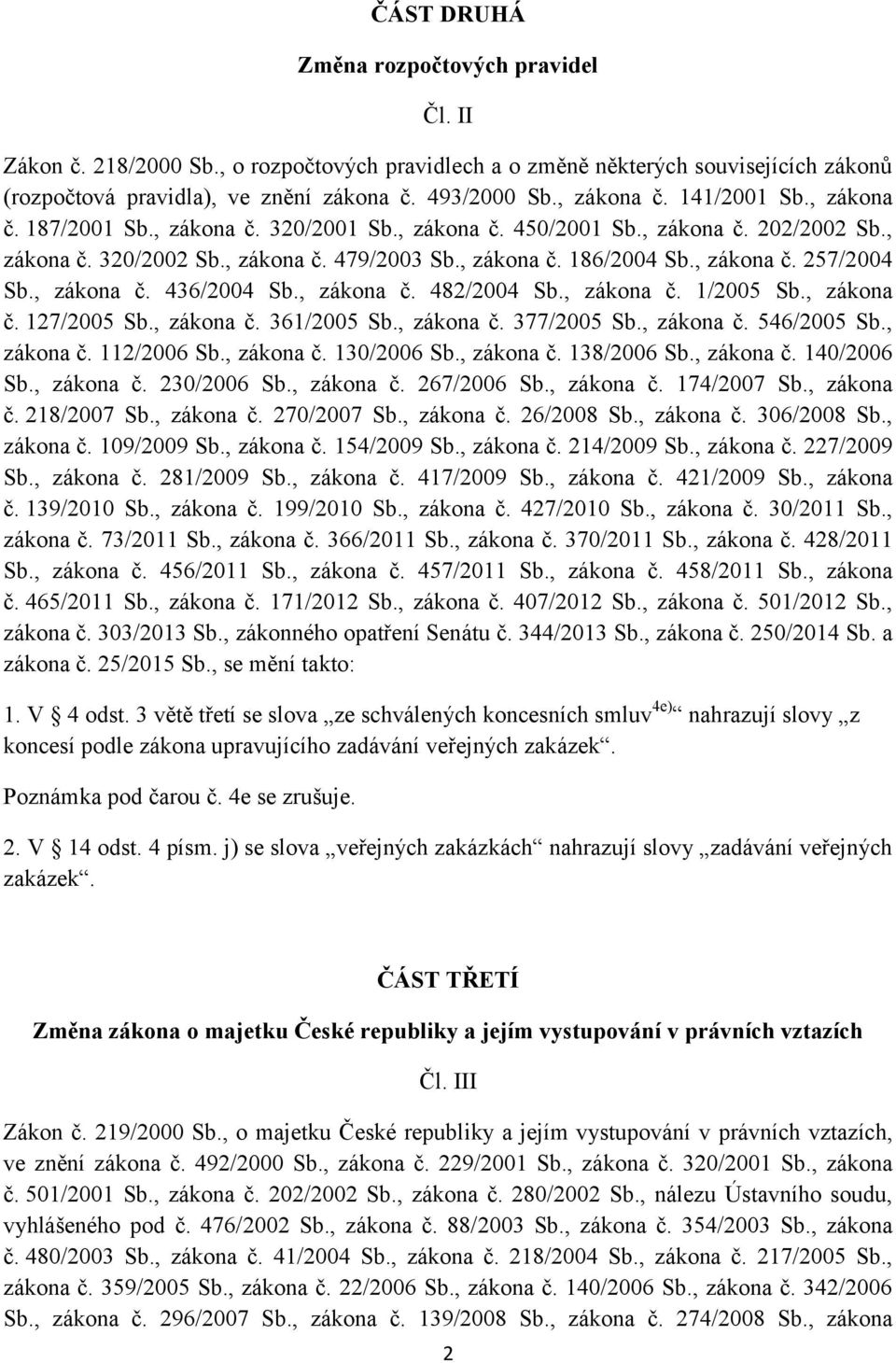 , zákona č. 257/2004 Sb., zákona č. 436/2004 Sb., zákona č. 482/2004 Sb., zákona č. 1/2005 Sb., zákona č. 127/2005 Sb., zákona č. 361/2005 Sb., zákona č. 377/2005 Sb., zákona č. 546/2005 Sb.