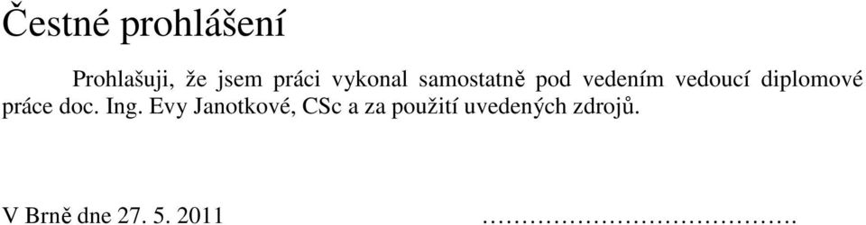 diplomové práce doc. Ing.