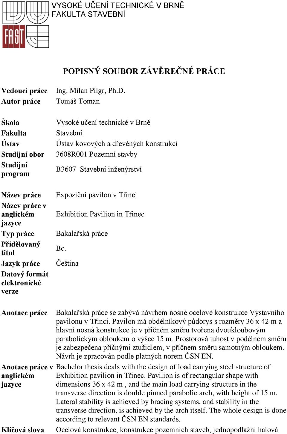 tový formát elektronické verze Ing. Milan Pilgr, Ph.D.