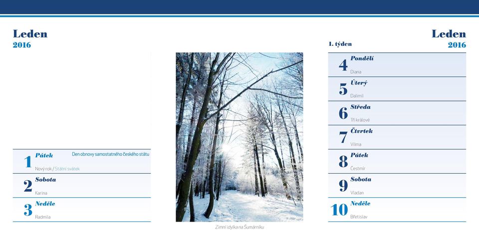 Zimní idylka na Šumárníku.