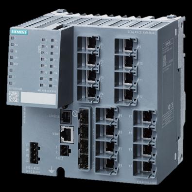 elektrickými porty a až s 8 optickými porty Až čtyři gigabitové Ethernetové porty u SCALANCE X408-2 Layer 3 funkcionalita implementována hardwarově