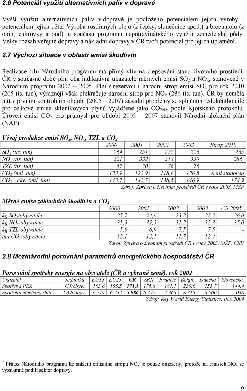 Velký rozsah veřejné dopravy a nákladní dopravy v ČR tvoří potenciál pro jejich uplatnění. 2.