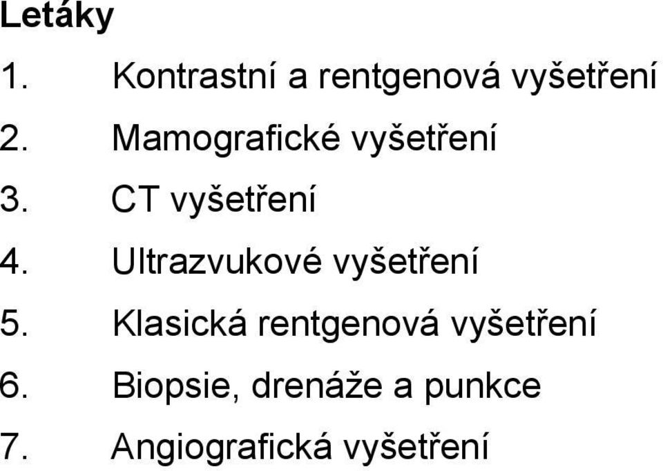Ultrazvukové vyšetření 5.