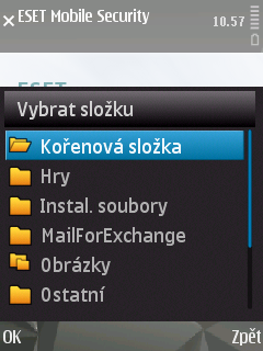 5. On Demand kontrola Manuálně proskenuje Vaše zařízení na přítomnost škodlivého kódu. Určité, definované typy souborů se skenují už v základním nastavení. 5.