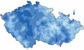 10 dílčích povodí a jejich seskupení do národních částí mezinárodních oblastí povodí Labe, Odry a Dunaje Povodí