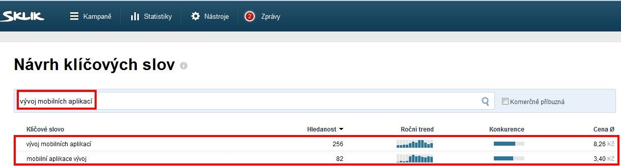 přesné informace stačí pár