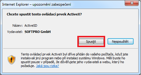 8. Zobrazí se potvrzovací dialog. Klikněte na tlačítko Spustit 9.