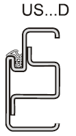 OCELOVÉ ZÁRUBNĚ ZAKO - DOPLŇKOVÉ TYPY (katalog strana 4) - modifikovaný profil s drážkou pro těsnění, PVC těsněním a kapsovými závěsy Typ UH DV Ocelové zárubně pro KLASICKÉ ZDĚNÍ (CIHLA) - s drážkou,