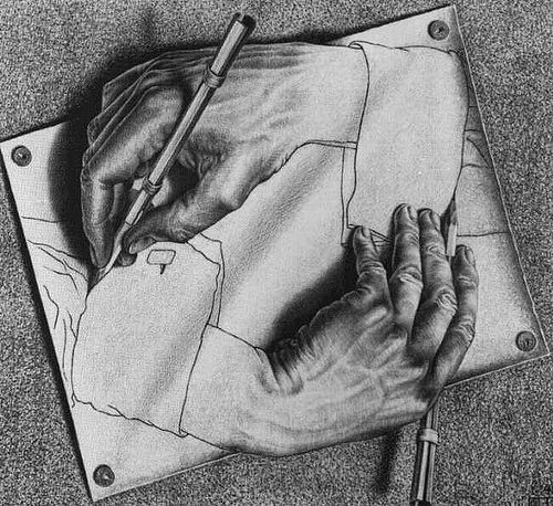 M. C. Escher, Ruce, 1948 Saul