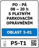 REZIDENTNÍ A ABONENTNÍ ZÓNA MODRÁ ZÓNA Tato zóna je určena pro rezidenty, abonenty a majitele nemovitostí v dané oblasti.