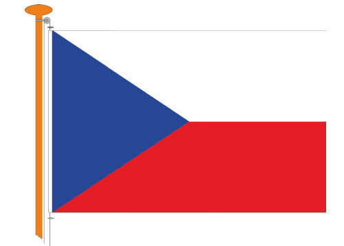 městě Praze používal termín prapor. Problém nastával ve chvíli, kdy vedle sebe byla vyvěšena státní vlajka a krajský prapor, což by správně nemělo být technicky možné.