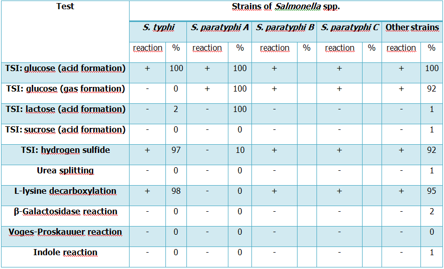 Konfirmace rodu Salmonella Kmeny Salmonella spp.