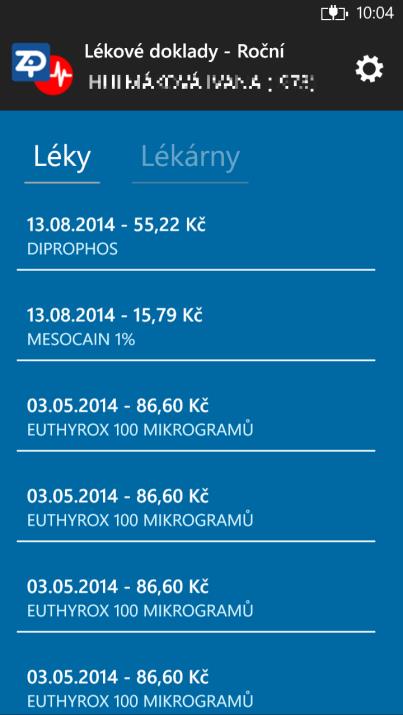 ZP211 Uživatelská příručka Obrázek 133 - Zdravotnické zařízení Lázeňská zařízení Přehled lázeňských zařízení, která provedla dané výkony. Struktura je stejná jako u položky Zdravotnická zařízení.
