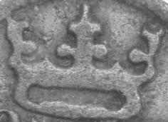 Typ II.a.2 s jednou noţkou Typ II.a.2 s malým Písmenem Typ II.b.1 (Cast15) nepotvrzeno a varianta II.b.2 (Hás629,Sm57) - nepotvrzeno V tomto typu má prostřední lístek koruny tvar dvojitého kříţku.