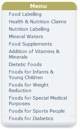 Stránky EK k označování potravin a výživě